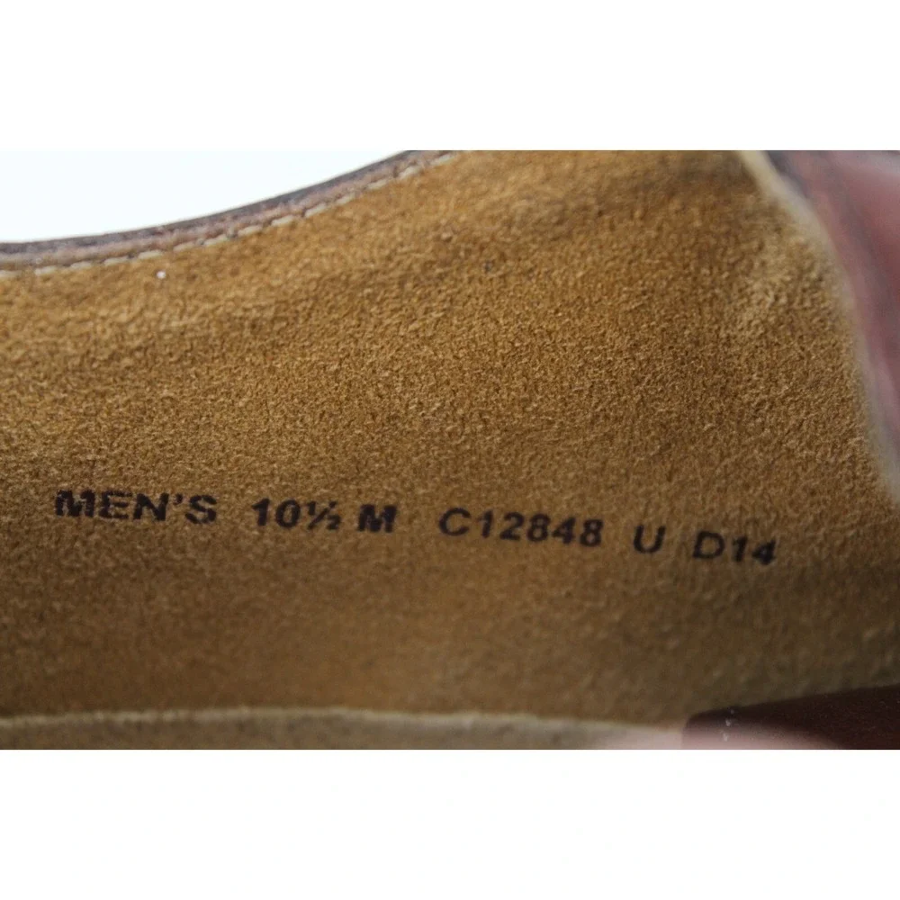 COLE HAAN GRAND OS MADISON C12848 OXFORD PLAIN TOE BROWN LEATHER SHOE MENS 10.5M